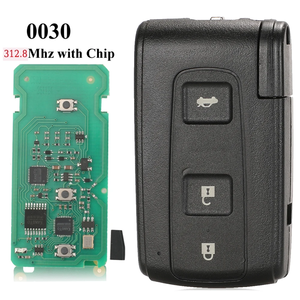 

jingyuqin New Remote Car Smart Key For Toyota Crown Prius 003 312.8Mhz with B9 chip MOZB31EG TOY48 BLADE