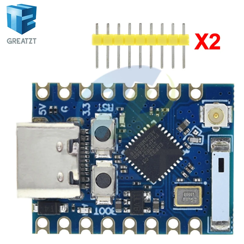 GREATZT ESP32-C3 Pro Mini Entwicklungsboard WiFi Bluetooth Ultra-kompakte Größe ESP8266 ESP32 C3 ESP 32 Für Arduino