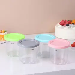 2/4pcs Ice Cream Pints Cup Ice Cream Containers With Lids For Ninja Creami Pints For Nc301 Nc300 Nc299amz Series Ice Cream Maker