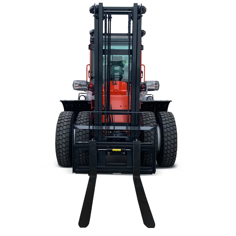 

Made In China All Terrain 4Ton Hydraulic Lift Forklift Small 4WD Forklift High Quality Diesel Power Off-Road Forklift Customized