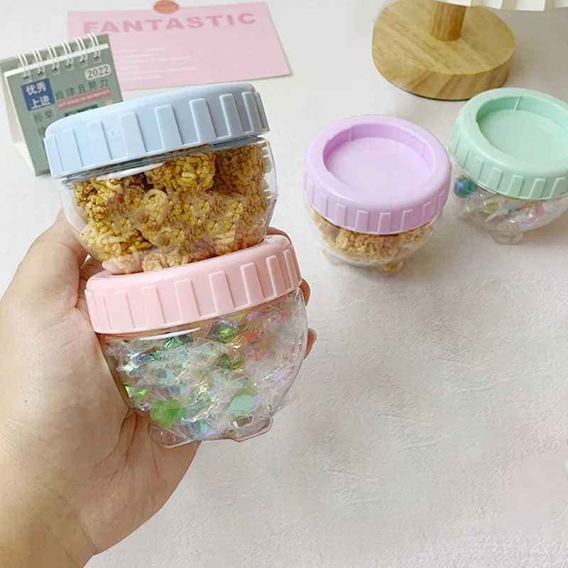 Plastic Sealed Cans Food Storage Jar Spice Teas Beans Candy Preservation Bottle Tool Kitchen Tool Multicolor