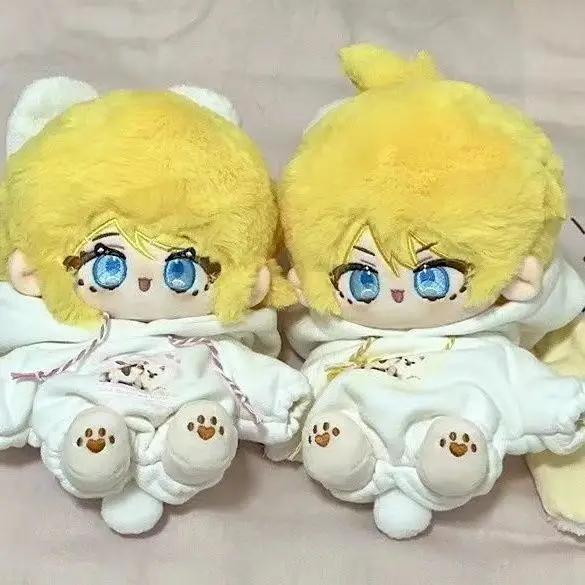 20cm anime periferiche Kagamine Suzu Kagamine con bambola di cotone ragazza cuore cartone animato carino vestire bambola nuda bambola di peluche