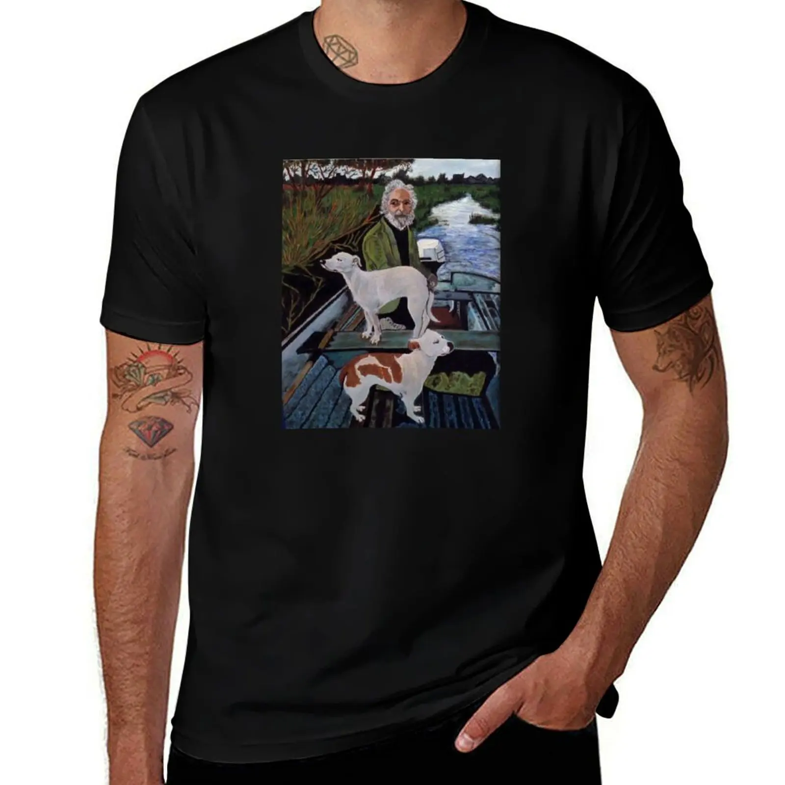 

Goodfellas Painting Dogs T-Shirt graphics sweat men workout shirt