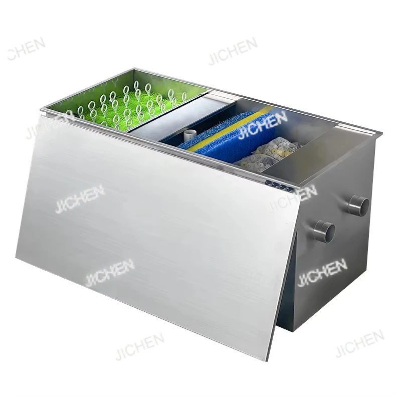 

Биологический фильтр для пруда кои из нержавеющей стали 304, система фильтрации пруда с рыбой кои для аквакультуры