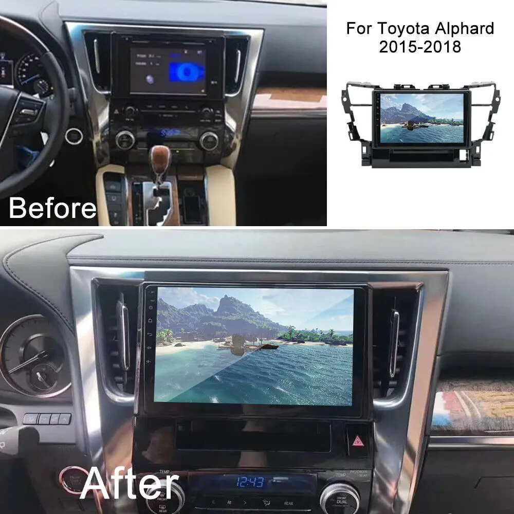 2 Din Touch Screen 10 Inch 4G Wifi DSP Multimedia GPS Stereo Radio Android Car Video Dvd Player For Toyota Alphard 30 2015~2018