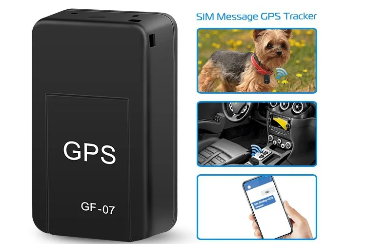 Mini Car Tracking Device, rastreador GPS magnético, localizador de veículos em tempo real, gravação anti-perdida, recarregável, universal, GF07