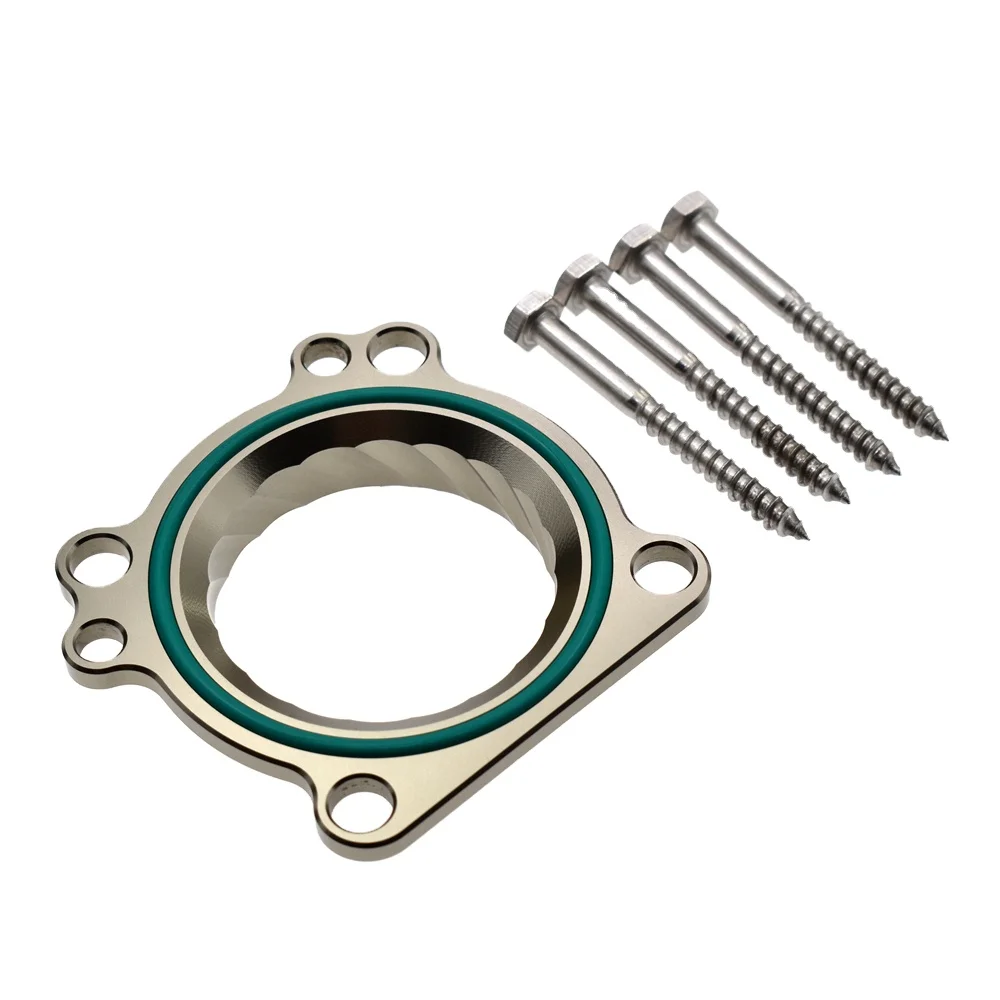 1203HOT CNC Aluminum Intake Manifold Throttle Body Spacer Adapter for VW Golf Bora Tiguan Passat 1.4L 1.6 EA111 Engine