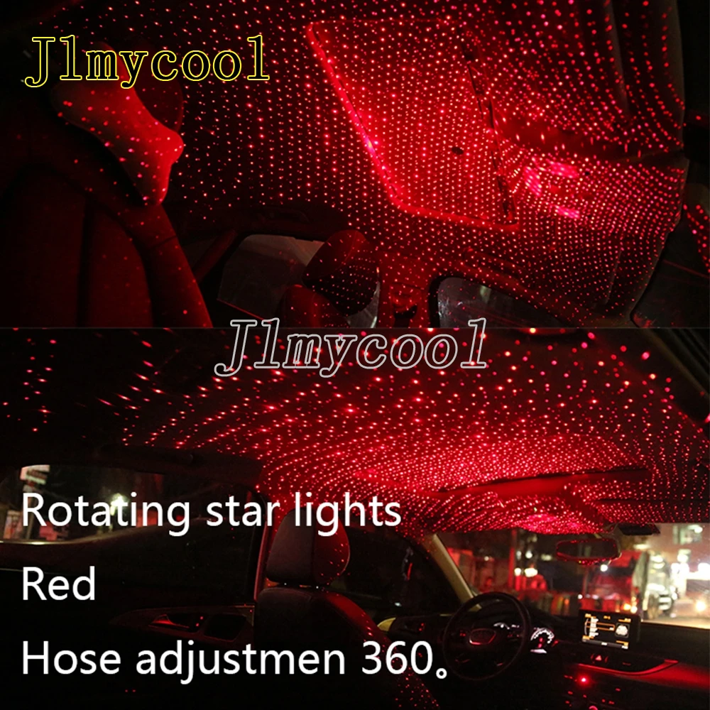 Car Usb Starry Sky Roof Star Decoration Light Ambient Light Music Rhythm Control Car Interior Led Starry Light For Audi Ford