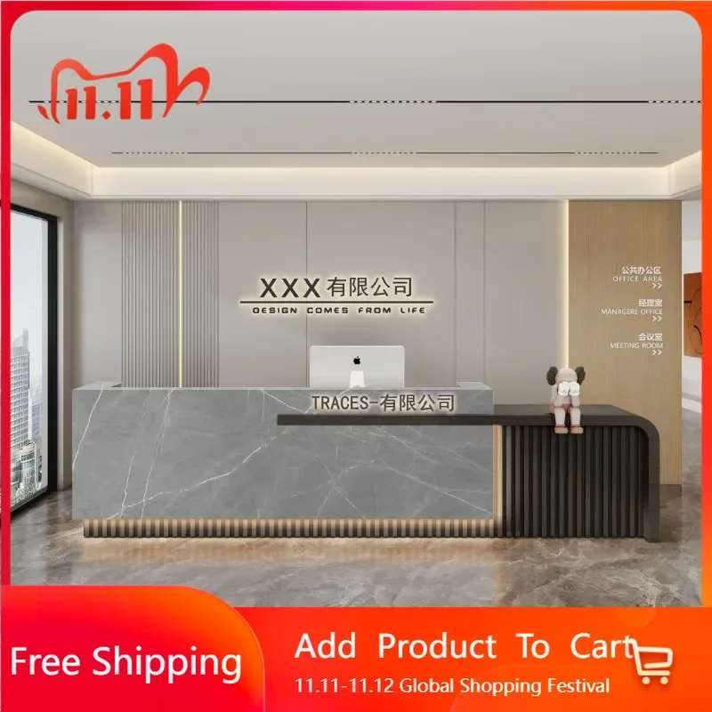 

Display Counter Modern Reception Desk Lectern Restaurant Beauty Reception Desk Luxury Minimalist Scrivania Postmodern Furniture