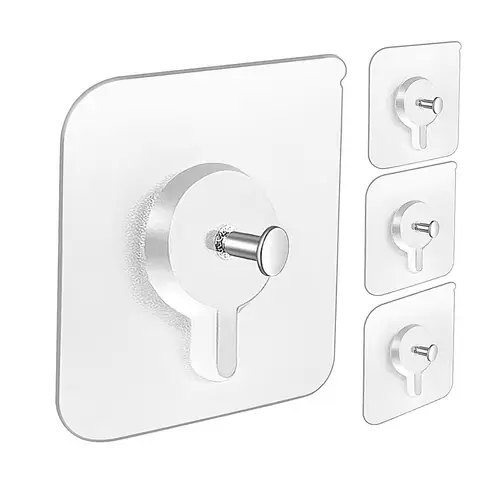 10 Pack Strong Adhesive Hooks No Drilling Waterproof Hooks for Picture Frames Posters Kitchen Bathroom Accessories Screw Hook