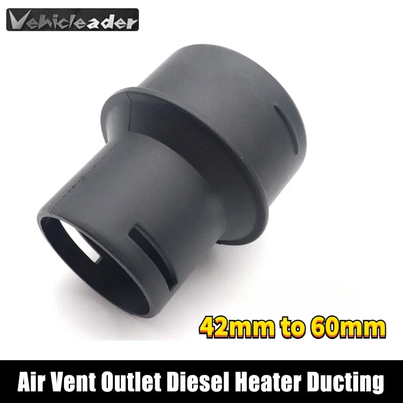 60mm to 42mm Diesel Heater Duct Ducting Pipe Joiner Connector Air Vent Outlet For Eberspacher Webasto Diesel Parking Heaters