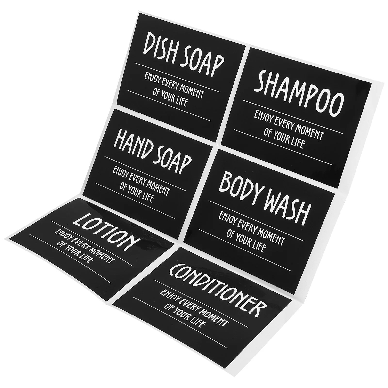 Bathroom Tags Labels For Bottle Liquid Hand Soap Dispenser Stickers Shampoo Sub-bottle Pvc Self-adhesive Travel