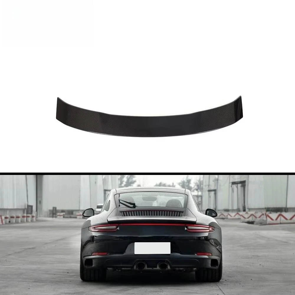 Carbon Fiber Rear Trunk Wing Spoiler for  911 991 Carrera 4 S 4S Turbo S GTS Coupe 2-Door 2016-2018