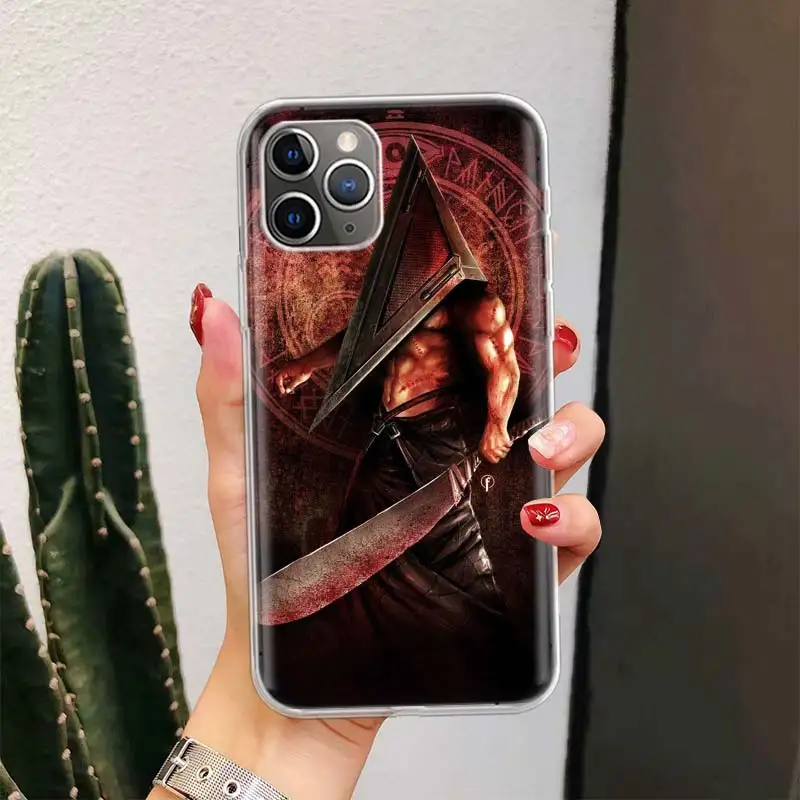 Silent Hill Horror Phone Case For Apple iPhone 16 15 14 13 12 11 Pro Max XS XR X 7 + 8 Plus SE Soft Shell Cover Coque 15 + 14 13