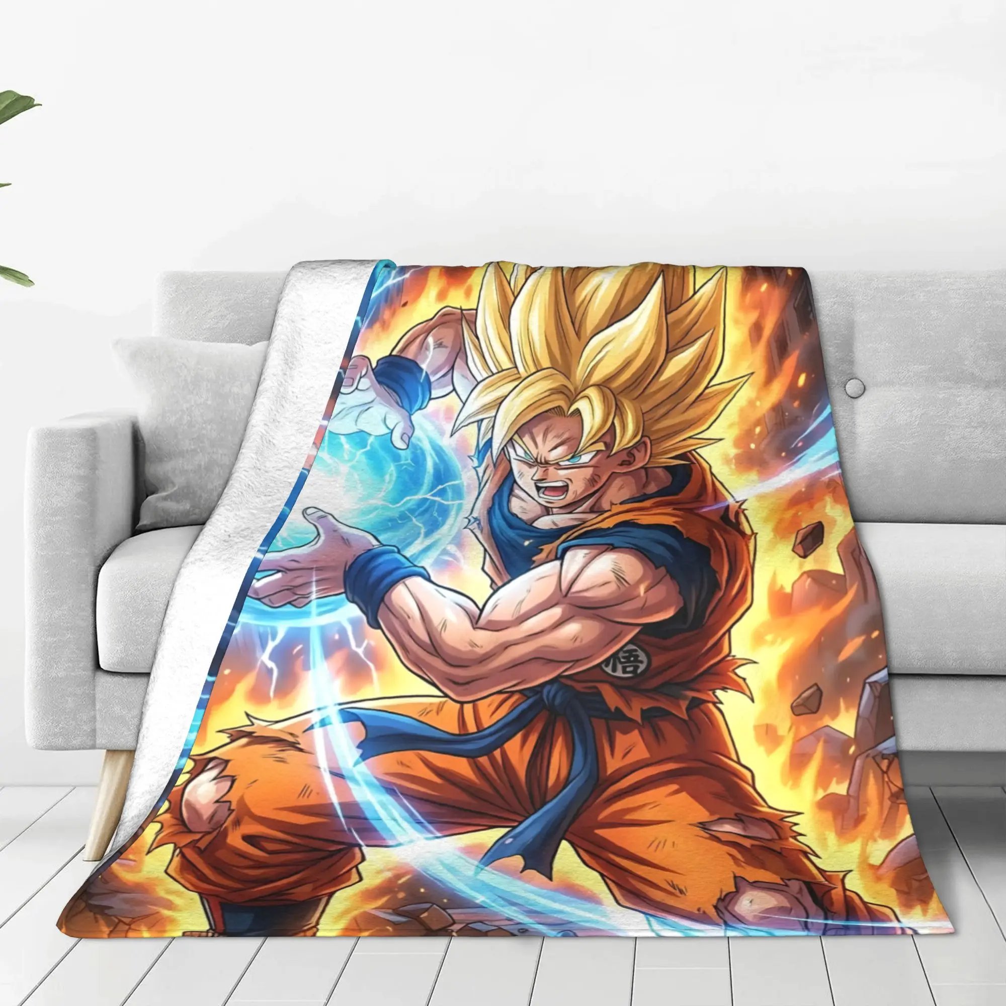 1PC Home dragon ball2  Blanket Throw Super Cosy Plush Living Room Sofa