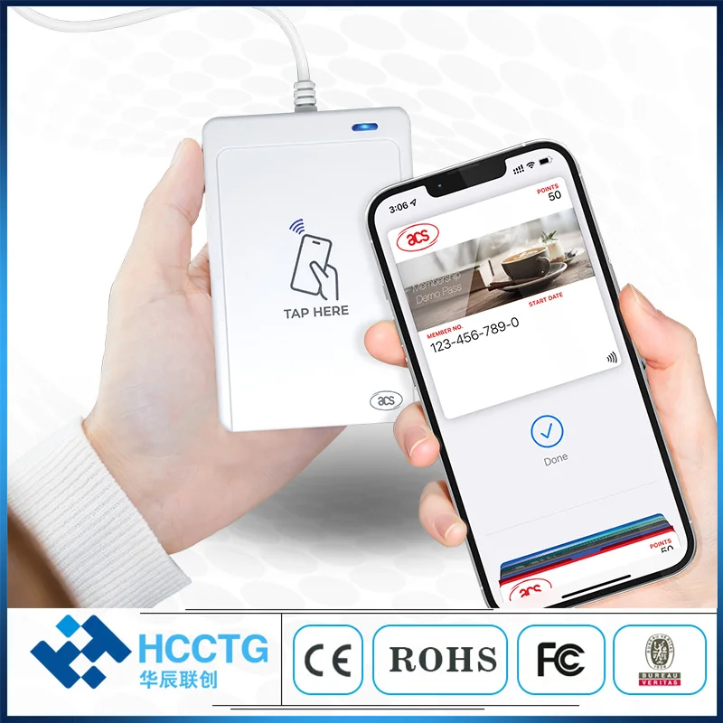 

Walletmate Mobile Wallet NFC Reader VAS Cardless for Ios/Android NFC Payment ACR1552u-MW