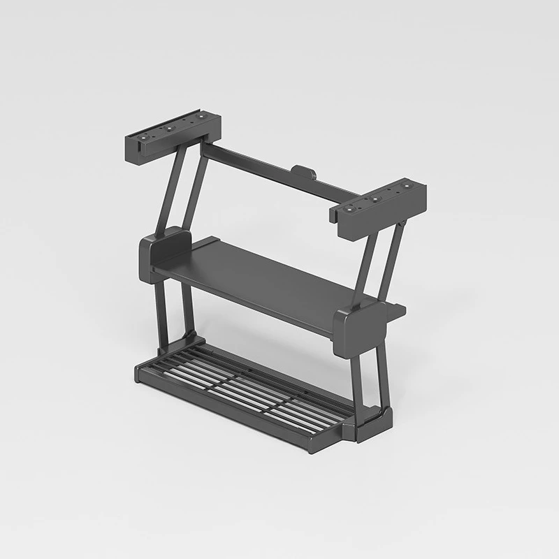 Foldable wall-mounted storage rack Space-saving kitchen foldable storage rack can store tableware and condiments