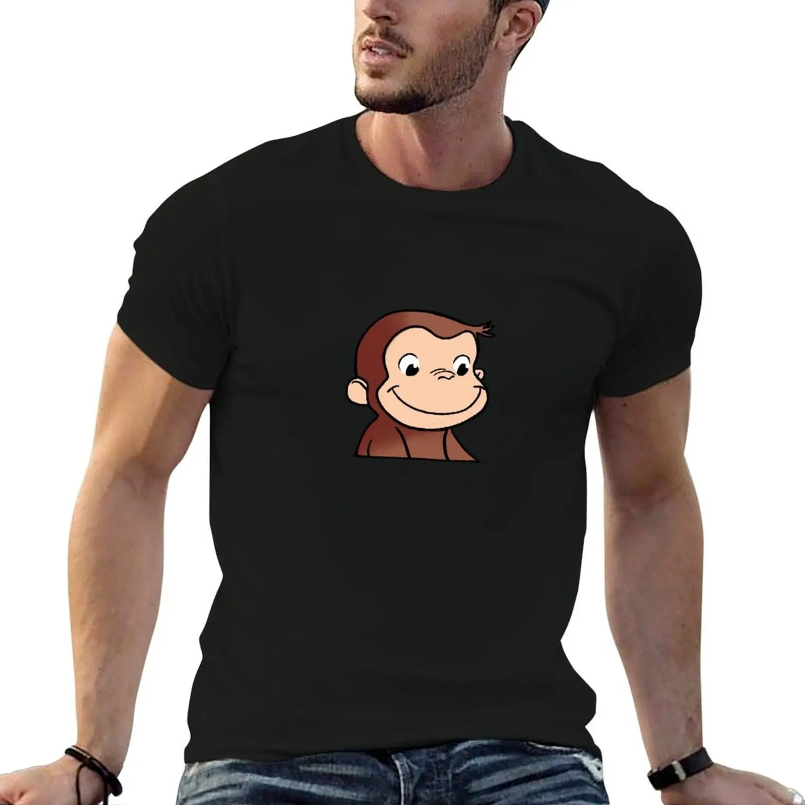 

Curious George T-Shirt t shirts for man graphic tees t shirts for man cotton funny T-Shirt