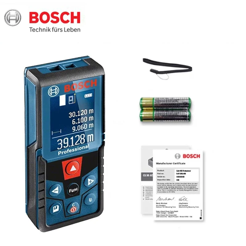 Bosch GLM400 Laser Range Finder Red Laser Tape Measure 40M Laser Distance Meter Measuring Tool