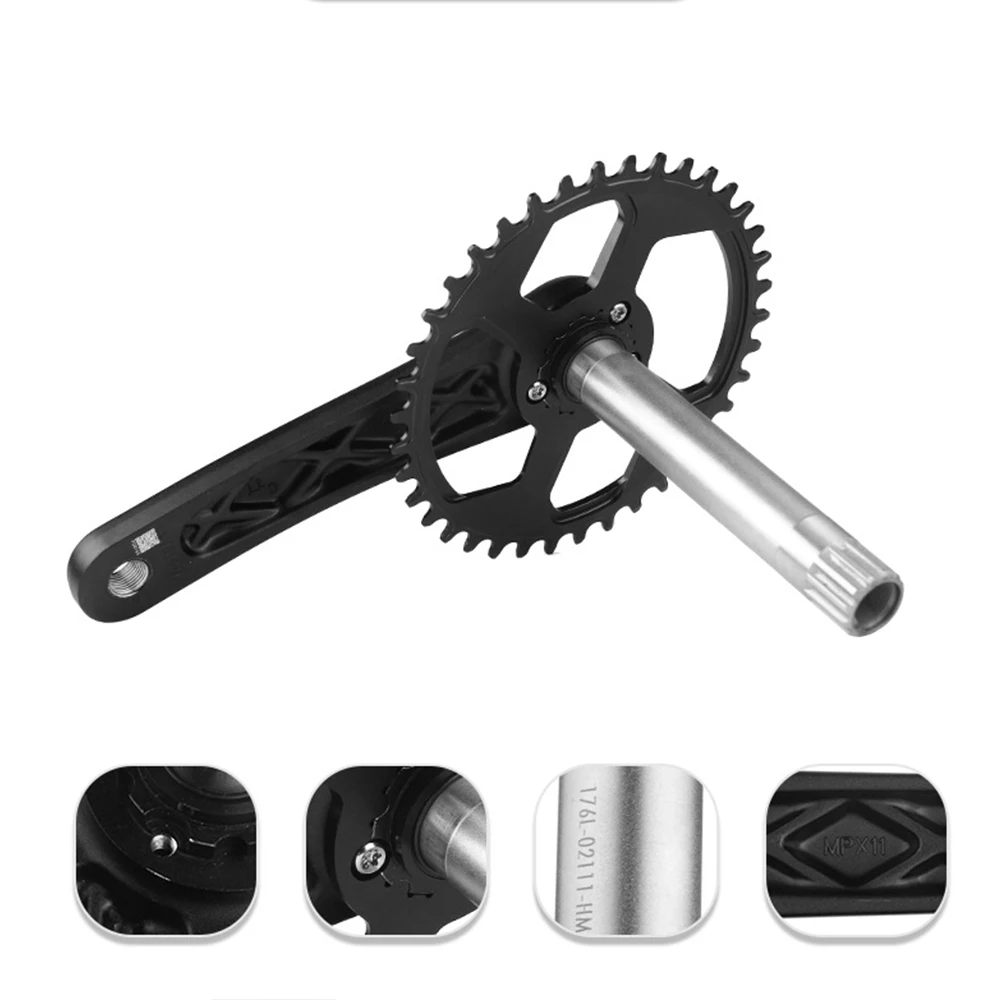 Prowheel Snow Bicycle Crankset Crank 170mm GXP Bottom Bracket BB100/120mm With Chainring 28/30/32/34/36/38T Fat Bike Accessories