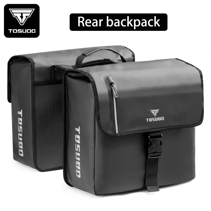 TOSUOD 40L Large Capacity  Bike Rear Seat Bag Bicycle Side Bag Bicycle Rear Rack Bag Bike Pannier for Cycling Traveling