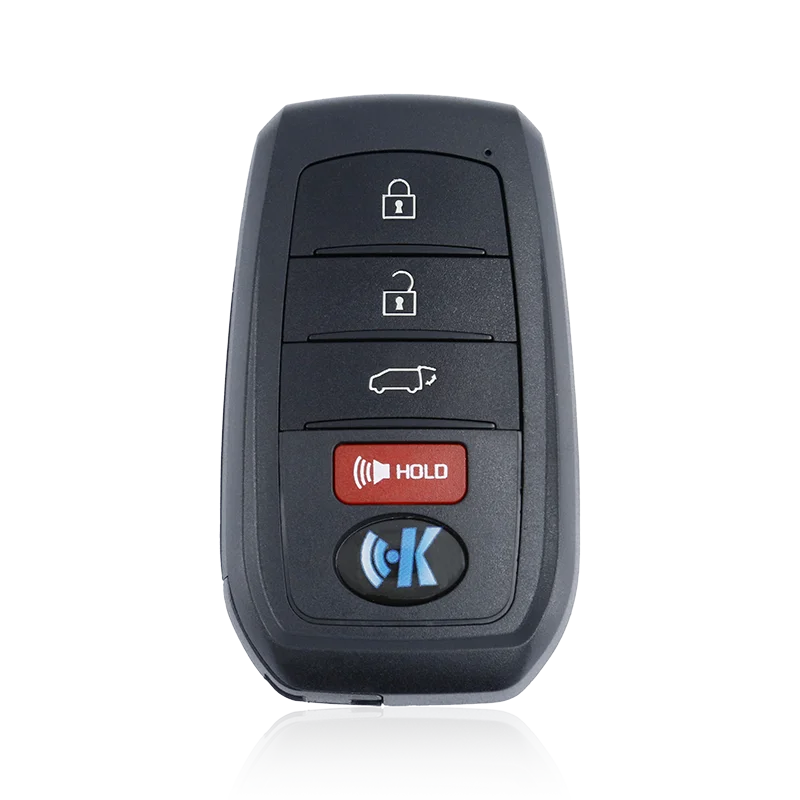 KEYDIY Universal Smart Wireless Foldable Remote Key - TB01-5 Buttons Toyota Style Straight Design Black