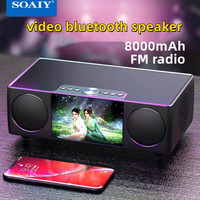 Home Theater Bluetooth Speaker LED Display Wireless Subwoofer Stereo Surround Portable Speakers Sound System 8000mAh for PC/TV