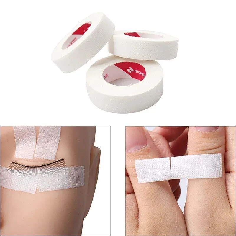 breathable easy to tear Medical Tape/White Silk Paper Under Patches Eyelash Extension Supply Eyelash Extension Tape