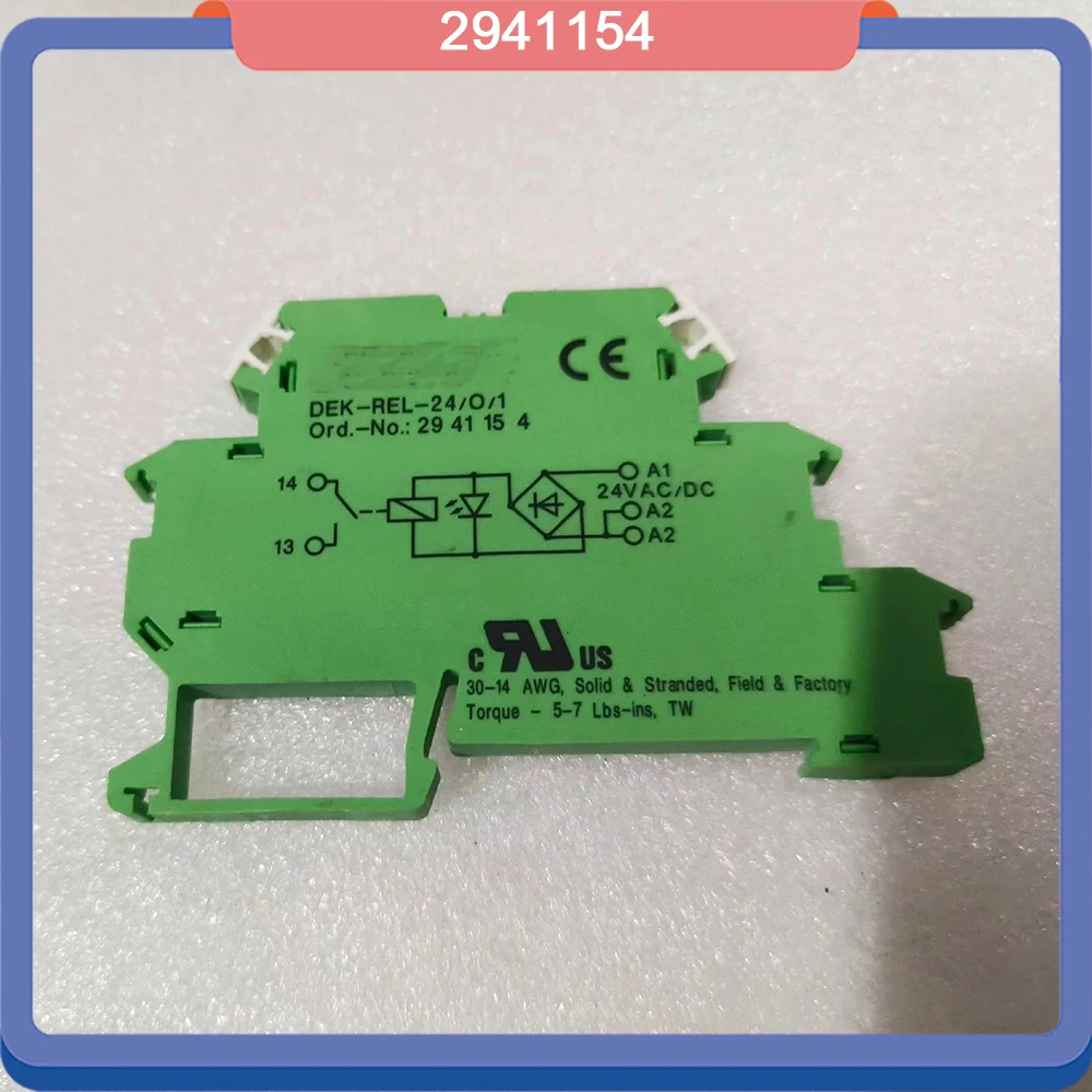 2941154 DEK-REL-24/O/1 Relay Module For Phoenix Fast Ship High Quality