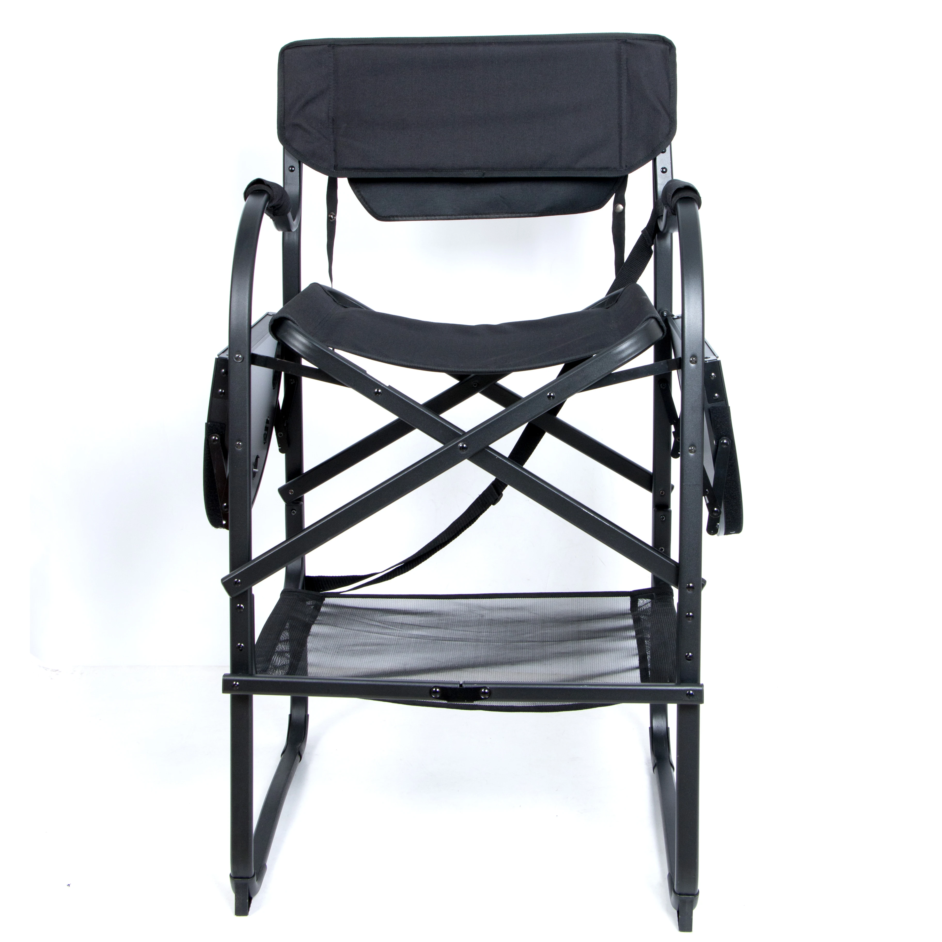 

Portable Custom Folding Professional High Aluminum Retractable Director Cosmetics Makeup Artist Chair with Headrest