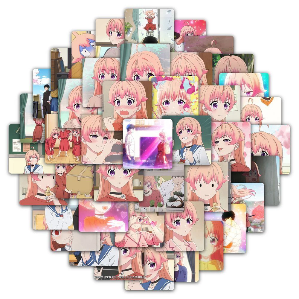 10/30/59pcs Kawaii 니코 마녀 시계 스티커 소녀 Miyao Nemu 애니메이션 스티커 노트북 가방 수하물 Otogi Morihito 데칼 Waterpr