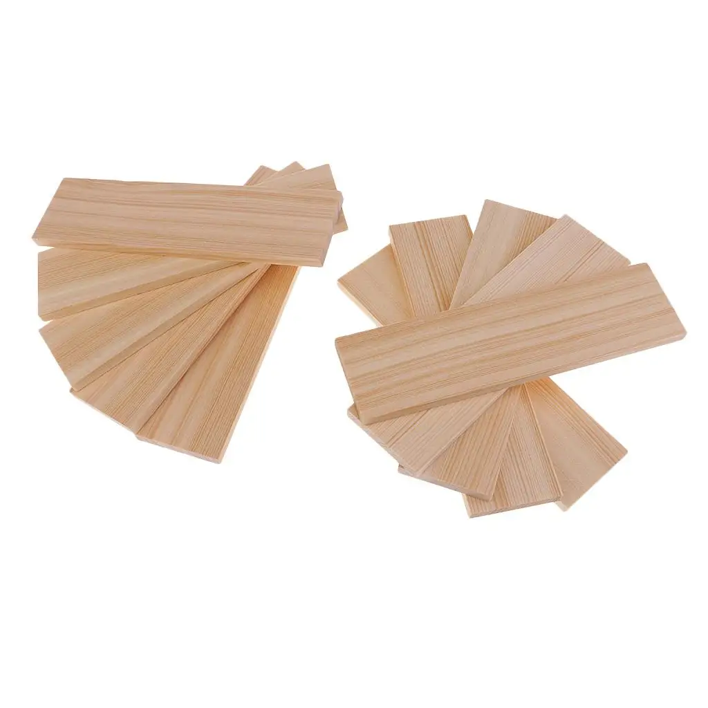 Smooth Sheet Wooden Wood Board Sheets, 10Pcs, Unfinished Wood