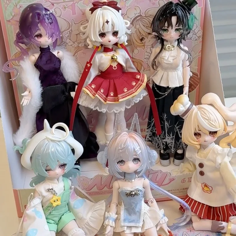 

Come4Free Minty V3 Little Lucky Spirits Series 1/8 BJD слепая коробка костюм шарнирная подвижная кукла Kawaii Minty Mystery Box фигурка игрушки