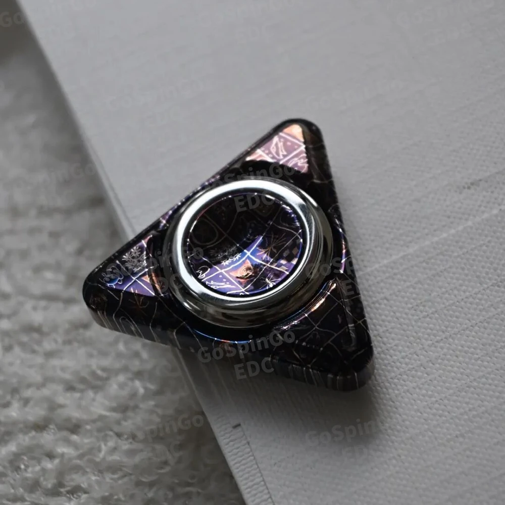 Blacktopworks EDC Addiction ST دمشق ثلاث أوراق سبينر أدوات تخفيف القلق فيدجيت سبينر