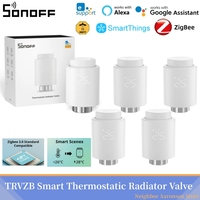 SONOFF TRVZB Smart Zigbee Thermostatic Radiator Valve Smart Home Heating Temperature Controller Work With Alexa Google ZHA MQTT