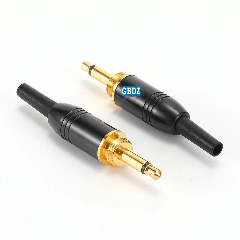 Gold Plated Audio Plug 2/3/4 Section 3.5mm Stereo Headphone Plug With Inside and outside Thread Lock Solder XLR Audio Cable