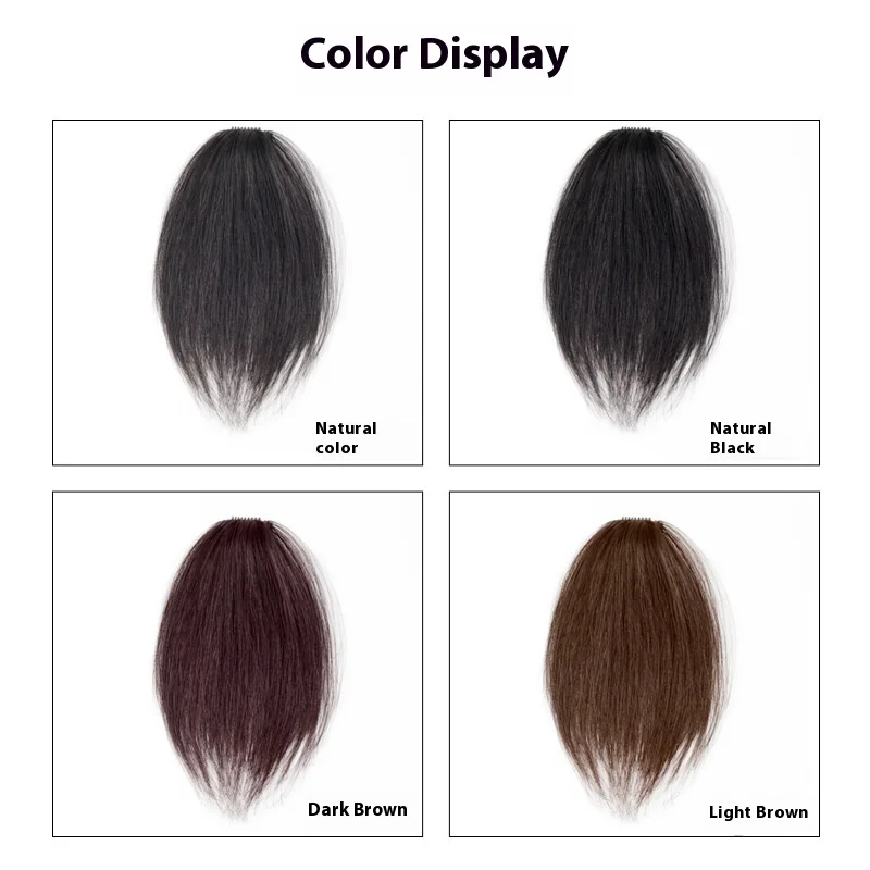 풀 헤어 가발 패드 두꺼운 측면 일체형 여성용 헤어 교체용 핸드메이드 헤어 패드 펌 및 염색 가능