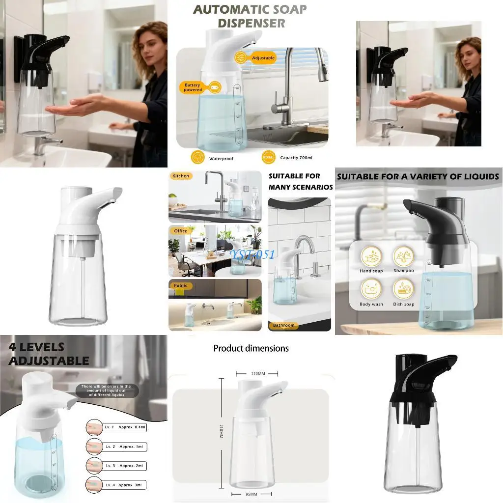 

E15A Earthenware Face Transducer Operated Soap Dispenser 4 Modifiable Approaches Auto Cleaning Function Bathroom Use