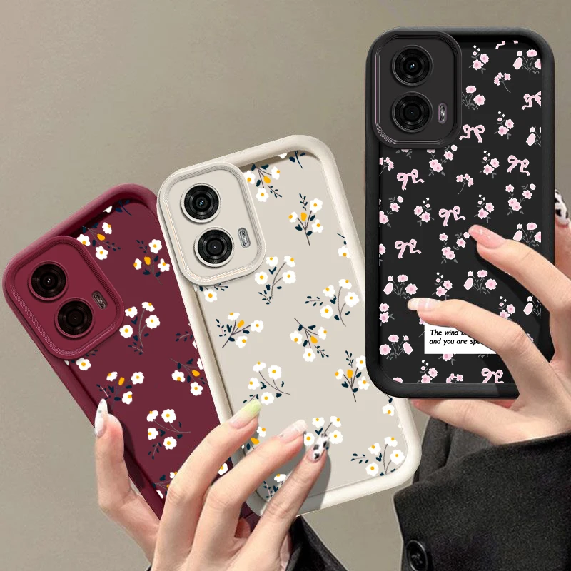 G24 Lovely Flower New Sky Eye Phone Case For Motorola Moto G24 G24Power G54Power G54 G84 G34 G53 G53 E40 E32 G04 G22 G30 Cover