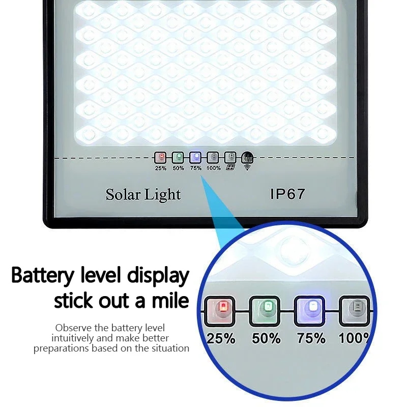 Projecteurs LED solaires extérieurs porche de jardin IP67 lumières solaires étanches projecteur intérieur extérieur éclairage de secours appliques murales