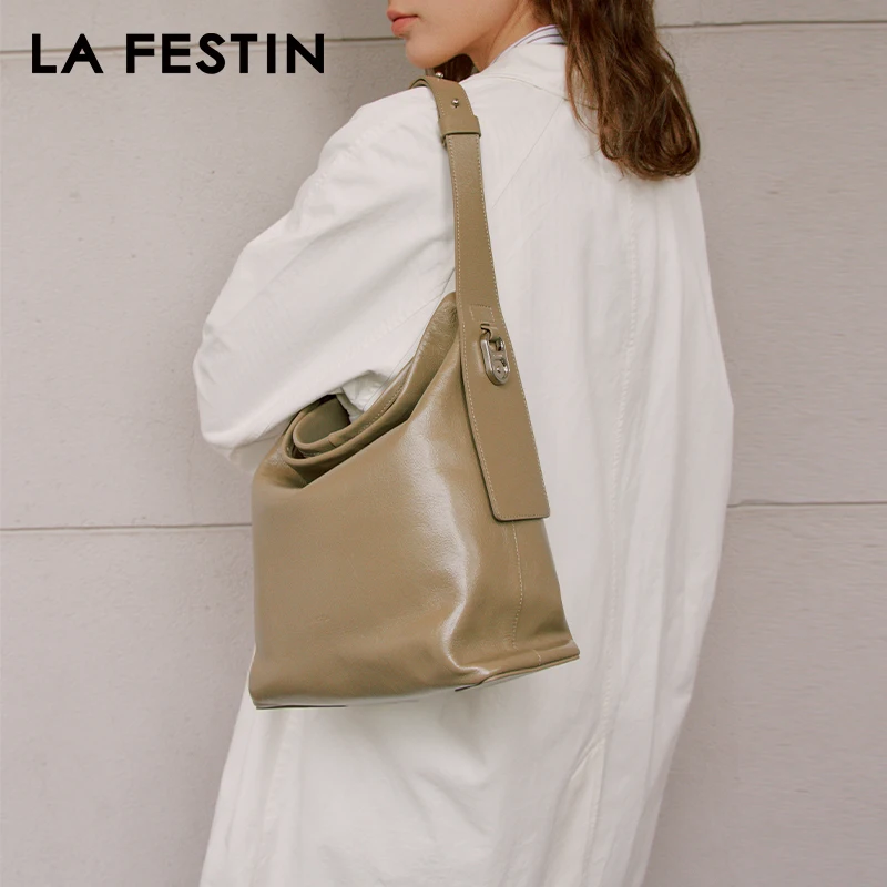 

LA FESTIN Original 2024 New Large Capacity Bags Crossbody Shoulder Bag Handbag Women Luxury Designer Bags Leather Bag Big Size