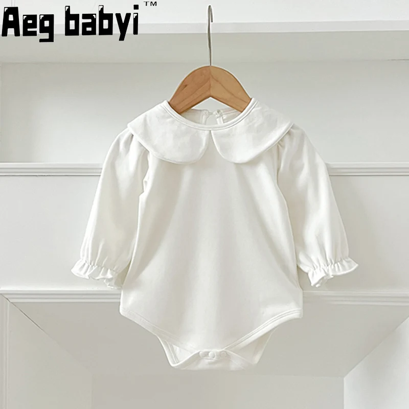 

Newborn Clothes Baby Girls Romper Infant Long Sleeve Cotton Bottoming Shirt Tops Spring Autumn Toddler Bodysuits Jumpsuit 0-24M