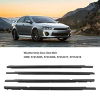 4 Uds burlete de coche cinturón de sellado de puerta 5727A005 moldura de ventana delantera trasera reemplazo de correa embellecedora para Mitsubishi Lancer 2008-2017