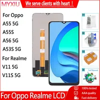 IPS For Oppo A55 5G A55S A56 5G A53S 5G LCD Display Touch Screen Panel Digitizer Assembly Replacement For Realme V11 V11S 5G LCD