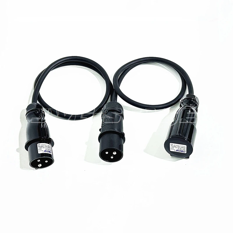 1Meter 1 Split 2 Industrial Plug-In Adapter Power Cable For Stage Event Lighting Spare Parts