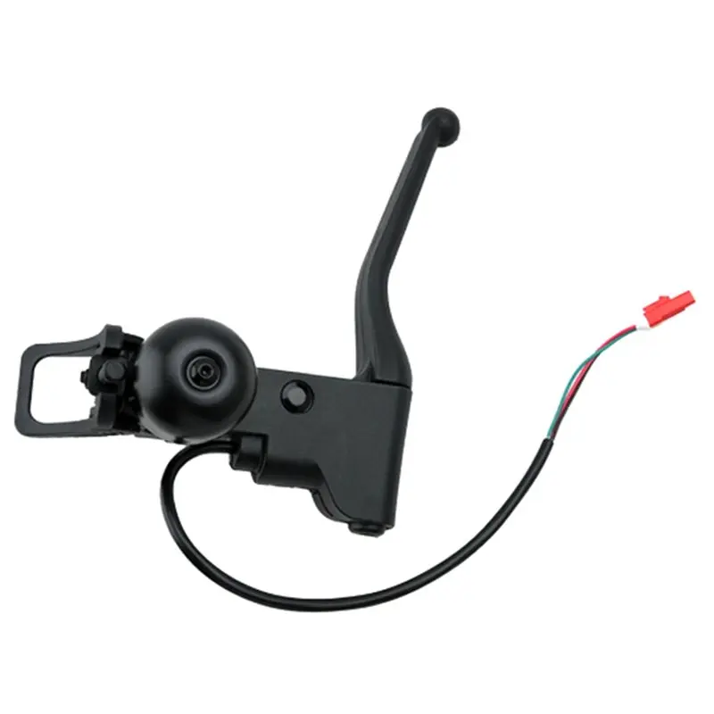 AS57-For Elite Electric Scooter Left Brake Lever Handle With Clutch Brake Lever Bell, Brake Rod Included
