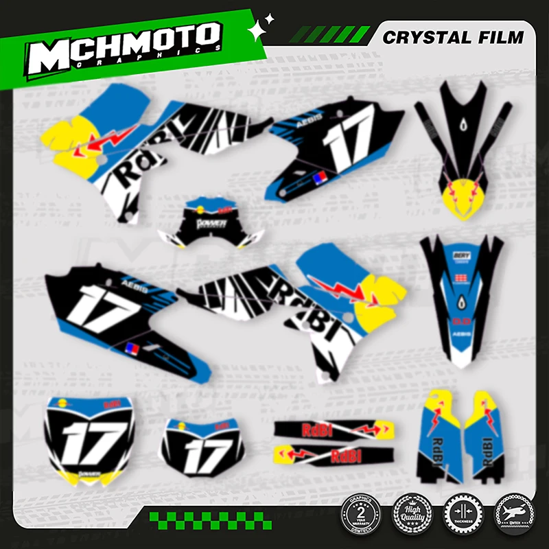 

MCHMFG пользовательские мотоциклетные графические наклейки наборы для YAMAHA YZF250X WRF250 2015-2019 YZF450 2014-2017 YZF250 2014-2018