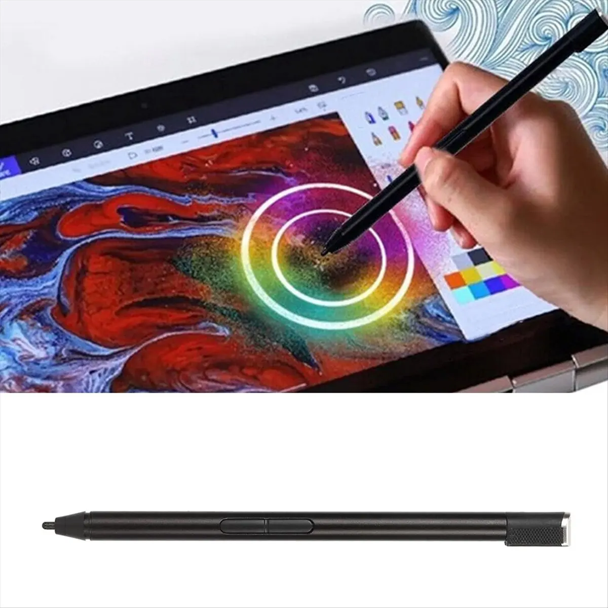 

Active Stylus Pen for Lenovo ThinkPad, 4096 Pressure Sensitivity Pen for Yoga C930 13IKB 01FR713 ST70R02360 Tablets