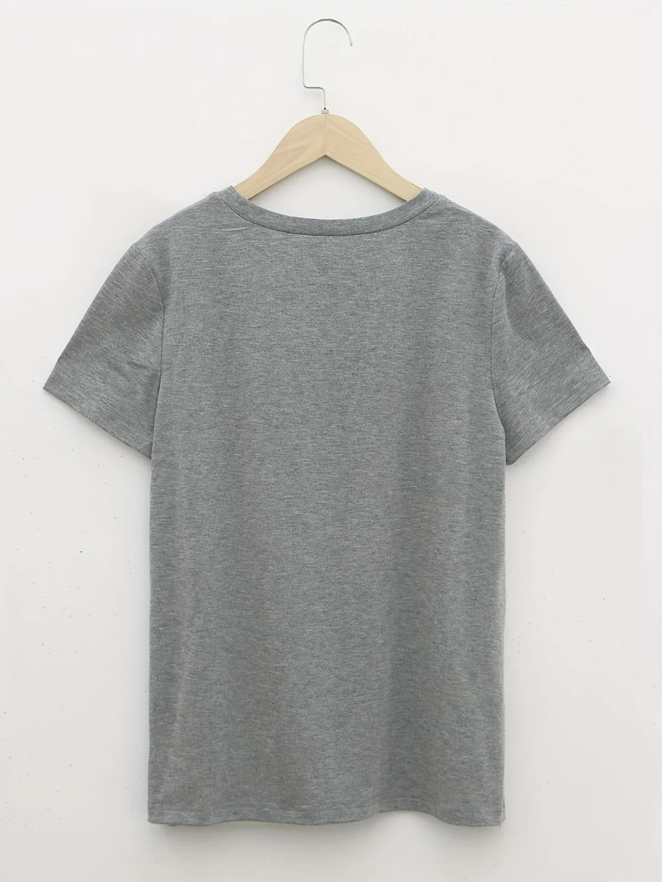 Dandelion Print Crew Neck T-Shirt, Casual Short Sleeve Top For Spring & Summer, Women's Clothing image 5