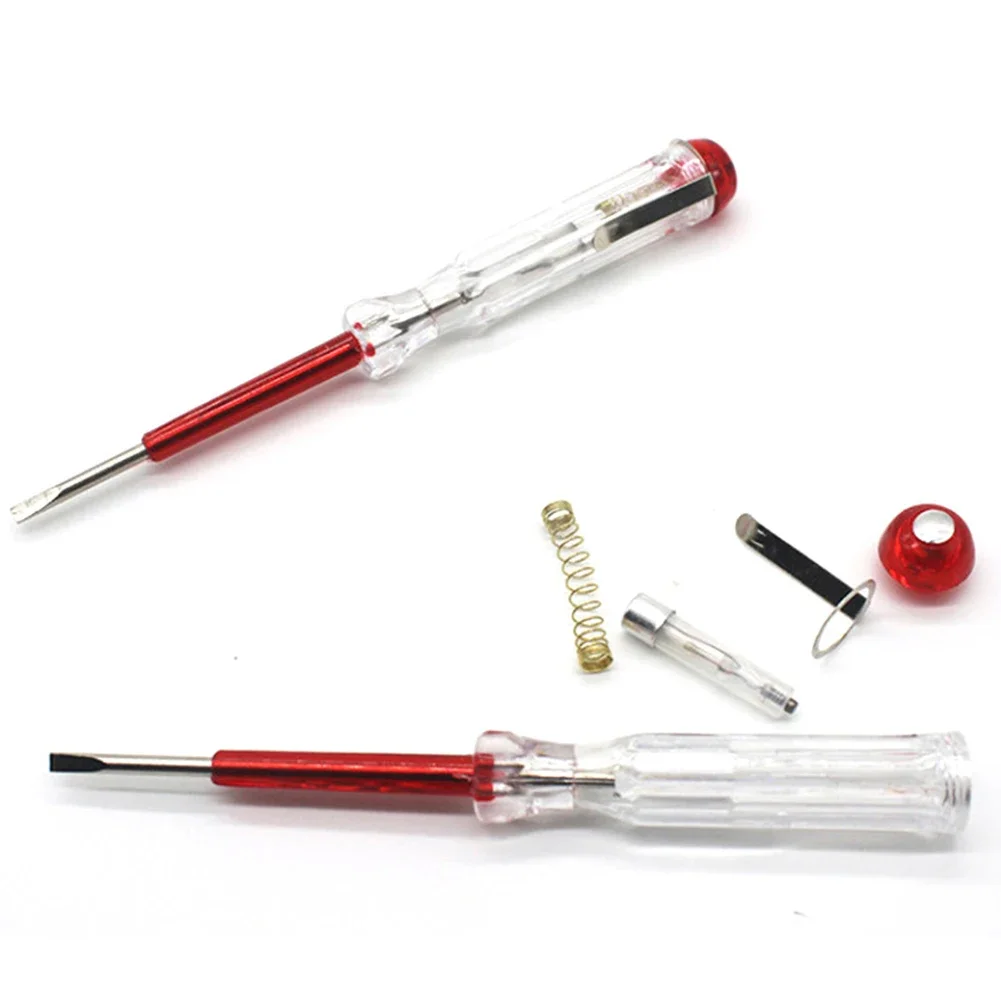 AC 100V-500V Voltage Tester Pen Voltage Indicator Slotted Screwdriver Electric Test Pen Voltage Detector Pen Voltmeter